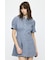 PLEATED SHIRT MINI ドレス