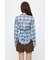 FADE CHECK SHEER OVER シャツ