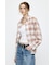 FADE CHECK SHEER OVER シャツ