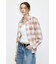 FADE CHECK SHEER OVER シャツ