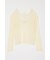BOAT NECK MESH KNIT トップス