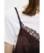 LACE SATIN SLIP ドレス