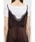 LACE SATIN SLIP ドレス