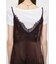 LACE SATIN SLIP ドレス