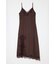 LACE SATIN SLIP ドレス