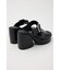 CROCO CHUNKY HEEL サンダル