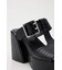 CROCO CHUNKY HEEL サンダル