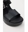 CROCO CHUNKY HEEL サンダル