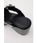 CROCO CHUNKY HEEL サンダル