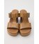 CROCO CHUNKY HEEL サンダル