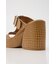 CROCO CHUNKY HEEL サンダル