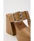 CROCO CHUNKY HEEL サンダル
