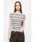 STRIPED OFF SHOULDER トップス