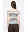 STRIPED OFF SHOULDER トップス