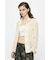 OPEN COLLAR LACE シャツ