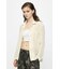 OPEN COLLAR LACE シャツ