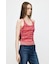 MIX YARN HALTER KNIT トップス