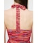 MIX YARN HALTER KNIT トップス