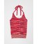 MIX YARN HALTER KNIT トップス