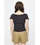 OFF SHOULDER HALF ZIP ニットトップス