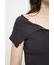 OFF SHOULDER HALF ZIP ニットトップス