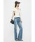 OFF SHOULDER HALF ZIP ニットトップス