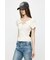 OFF SHOULDER HALF ZIP ニットトップス