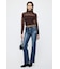 ES LACE HI NECK トップス