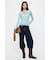 ES SHEER HENRY NECK KNIT トップス