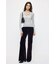 ES SHEER HENRY NECK KNIT トップス