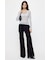 ES SHEER HENRY NECK KNIT トップス