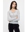ES SHEER HENRY NECK KNIT トップス