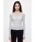 ES SHEER HENRY NECK KNIT トップス