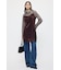 WASHER VELOUR SLIP MINI ドレス