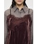 WASHER VELOUR SLIP MINI ドレス