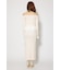 2WAYビジューフラワーオフショルタイトニットワンピース