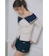 【POLO BCS】バイカラーニットトップス
