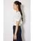 【AKB48 伊藤百花さん着用アイテム】ビジュー付きバックリボンニットトップス