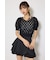 【AKB48 伊藤百花さん着用アイテム】ビジュー付きバックリボンニットトップス