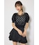 【AKB48 伊藤百花さん着用アイテム】ビジュー付きバックリボンニットトップス