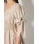 【ひとめ惚れワンピ】リボンスリーブフレアミニワンピース