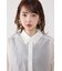 アシンメトリーストライプシャツ