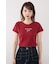 ラインストーンコンパクトロゴTシャツ