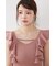 【AKB48 倉野尾成美さん着用アイテム】ショルダーフリルタイトニットワンピース