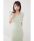 【AKB48 倉野尾成美さん着用アイテム】ショルダーフリルタイトニットワンピース