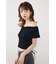 【AKB48 行天優莉奈さん着用アイテム】レースアップオフショルニットトップス