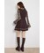 【乃木坂46 金川紗耶さん着用】リボンシャツフレアニットミニワンピース