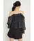 フリルオフショルペプラムブラウス
