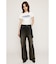 PLEATS LAYERED FLARE パンツ