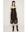 SHEER CAMI ZIP ドレス